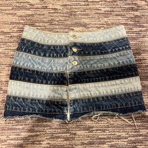 Edikted denim mini skirt